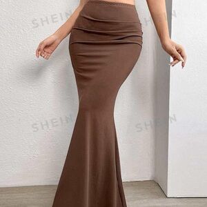 Brown Maxi Skirt